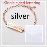 Personalized lettering children bracelet