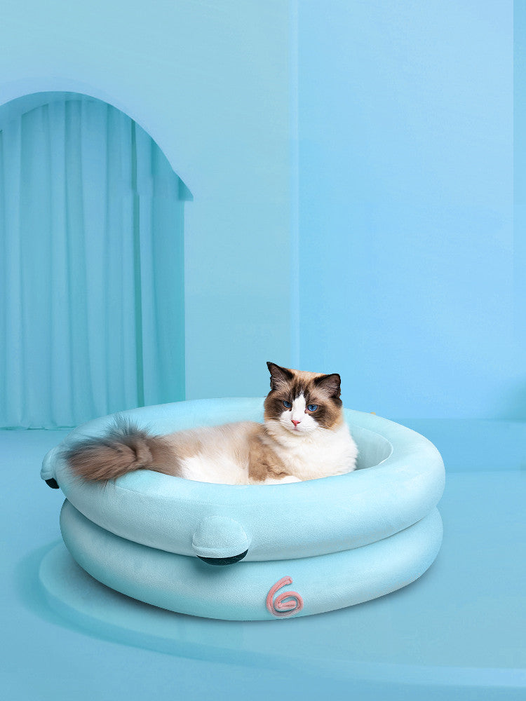 Cat Bed Winter Warm Dog Kennel Pet - KAMARI1