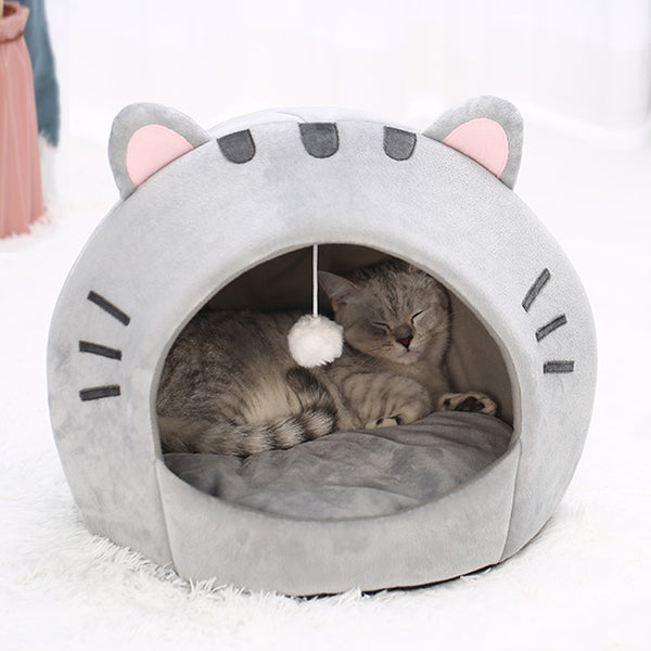 Cute Cat Bed Warm Pet House