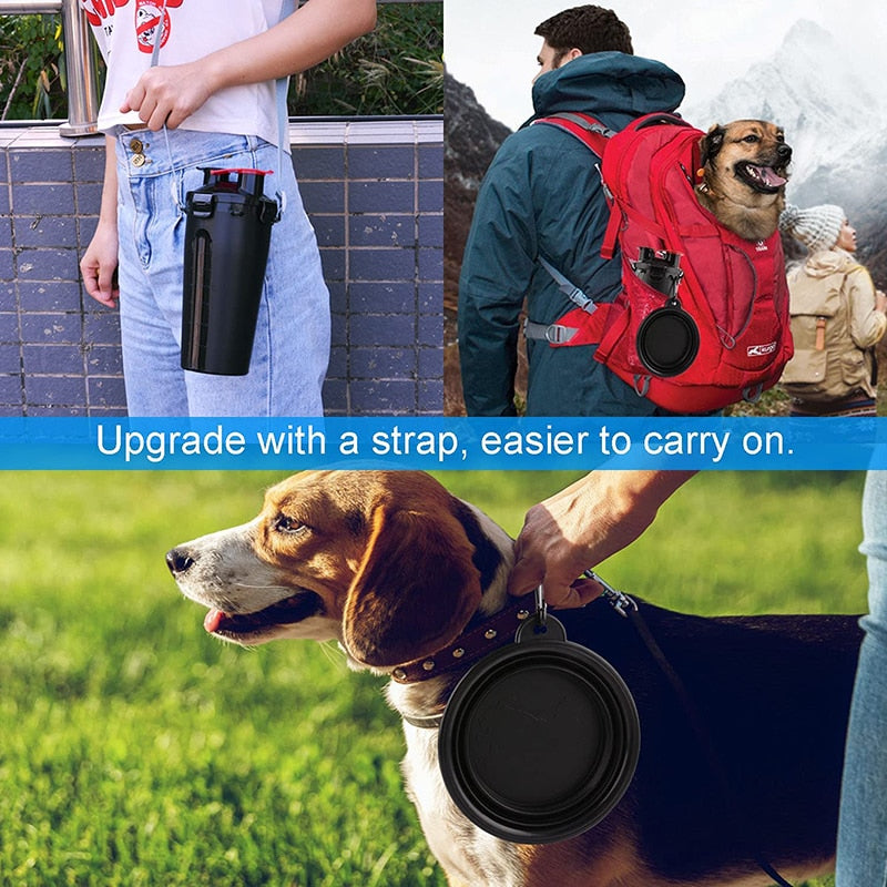 Dog Travel Collapsible Water Bottle