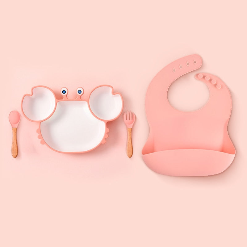 Silicone Free Non-Slip Baby Dishes