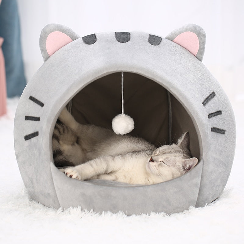 Cute Cat Bed Warm Pet House