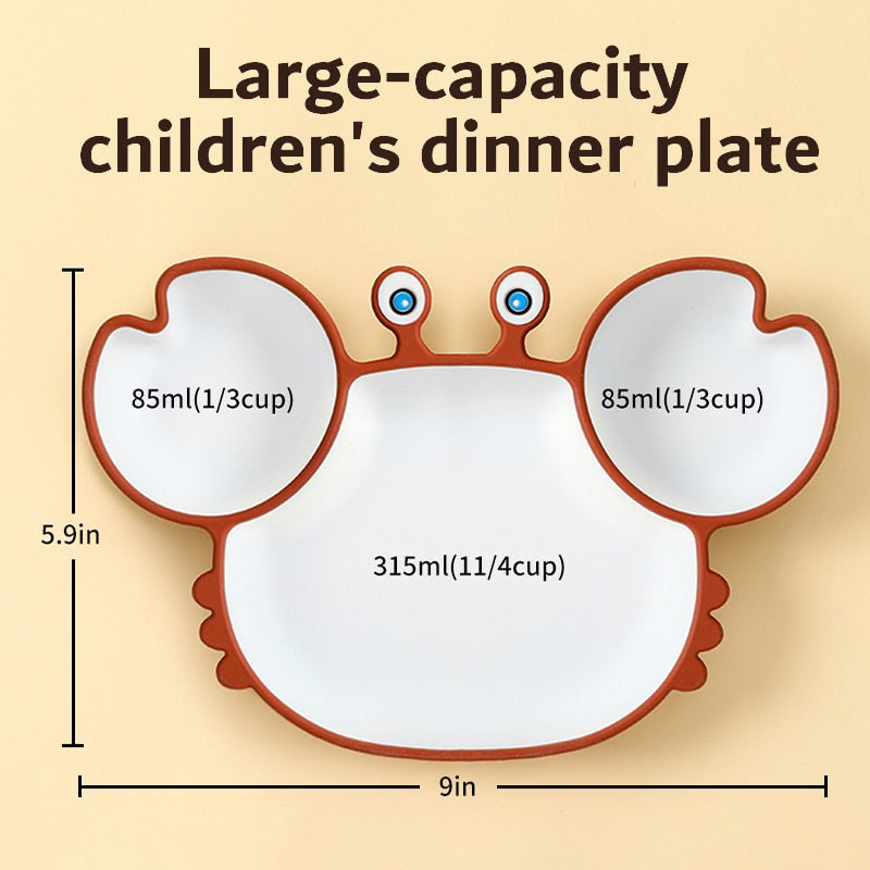 Silicone Free Non-Slip Baby Dishes