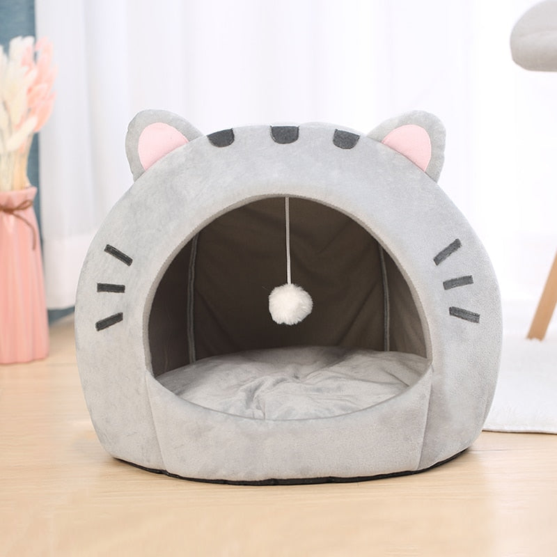 Cute Cat Bed Warm Pet House