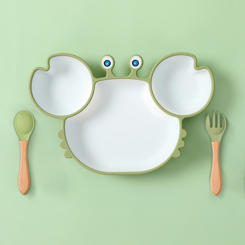 Silicone Free Non-Slip Baby Dishes