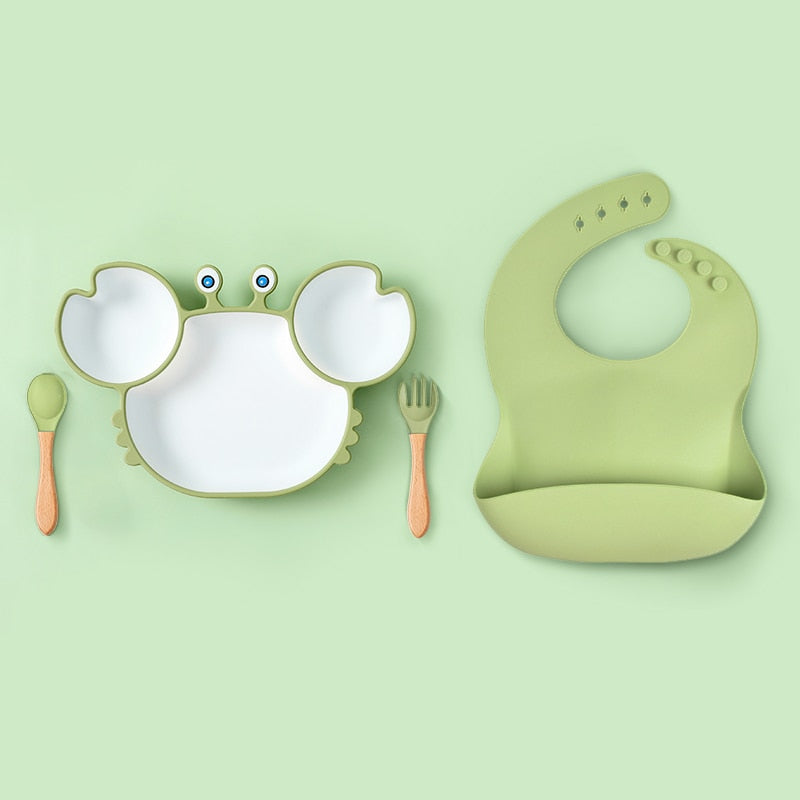 Silicone Free Non-Slip Baby Dishes