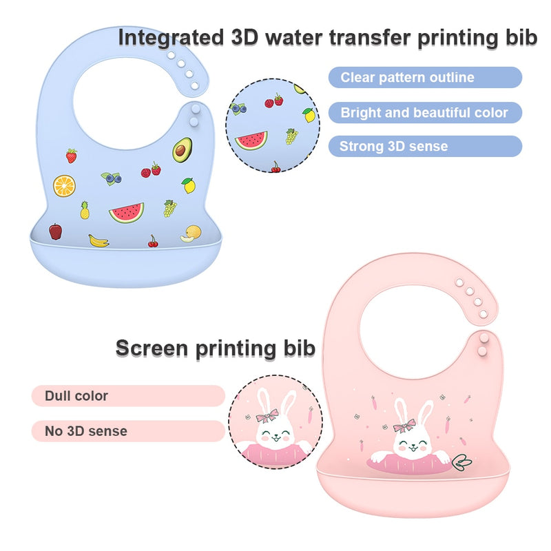 Silicone Saliva Dripping Banana Bibs