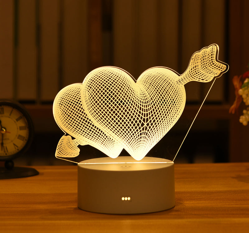 3D Acrylic USB Night Light Xmas Gift