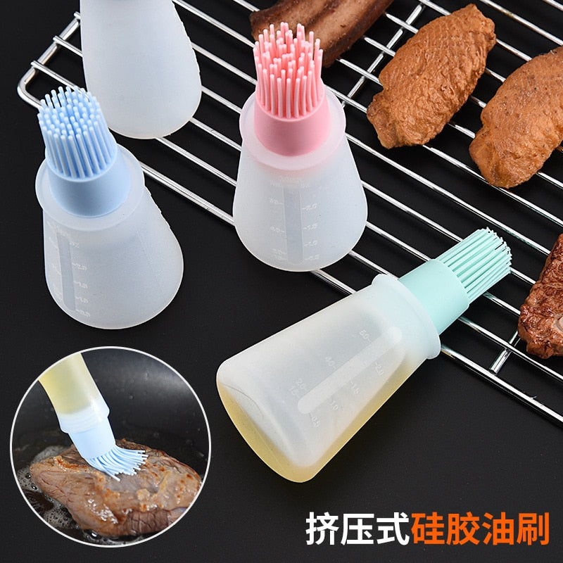 Silicone Oiler with Brush Seasoning