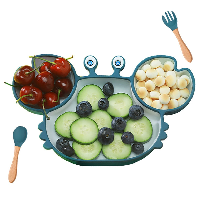 Silicone Free Non-Slip Baby Dishes