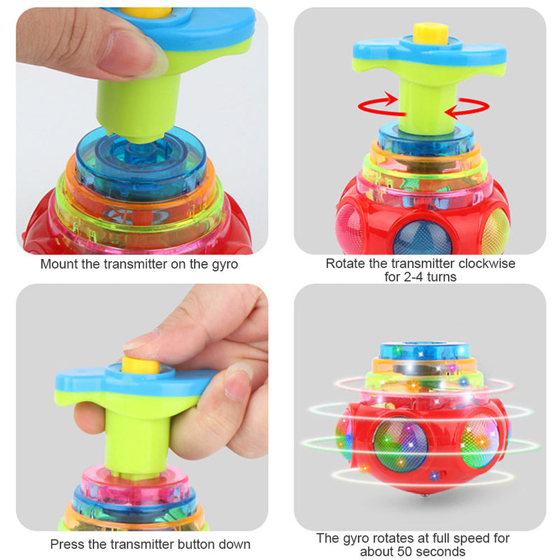 Colorful Flashing Music Spinning Toy