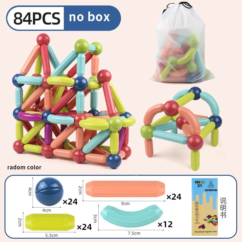 Magnetic Constructor Block Set Toys