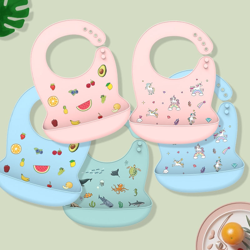 Silicone Saliva Dripping Banana Bibs