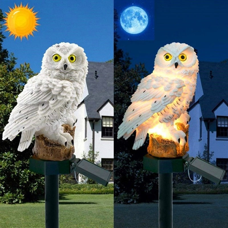 Solar Lamp Owl Animal Garden