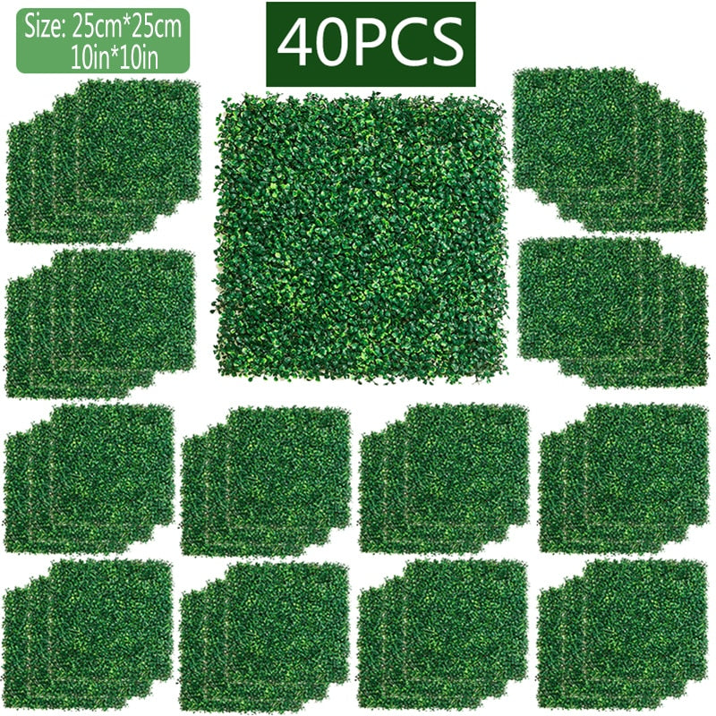 Artificial Flowers Grass Wall Panels