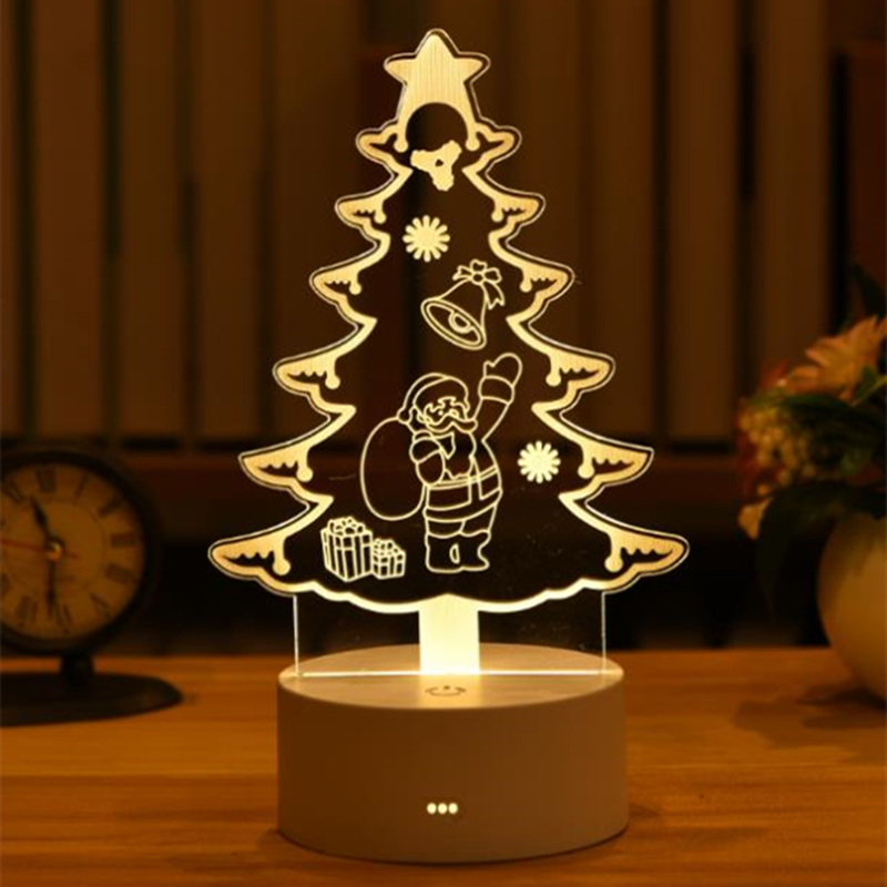 3D Acrylic USB Night Light Xmas Gift