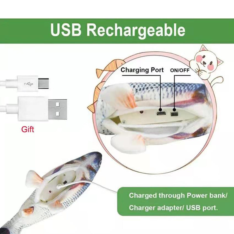 USB Cat Toys Electric Fish