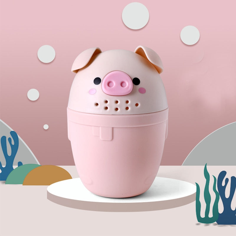 Kids Tool Cartoon Pig Baby Bath Caps