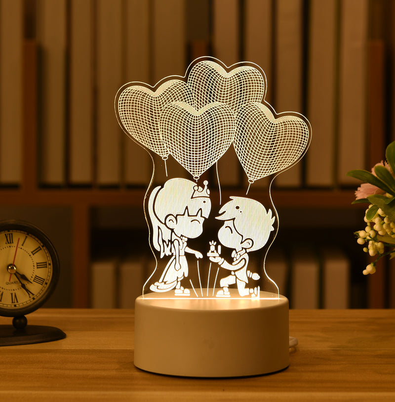 3D Acrylic USB Night Light Xmas Gift