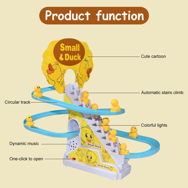 Automatic Slide Climbing Duck Toy