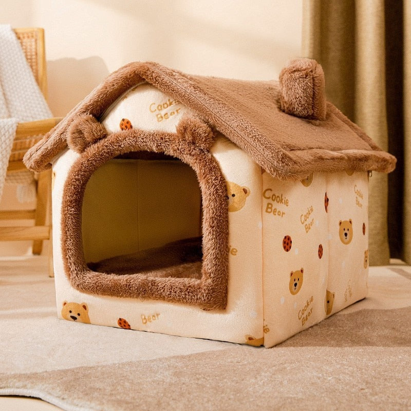 Soft Cat Bed Deep Sleep House