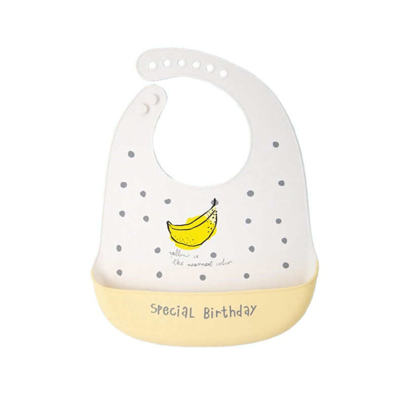 Baby Soft Silicone Cartoon Bibs