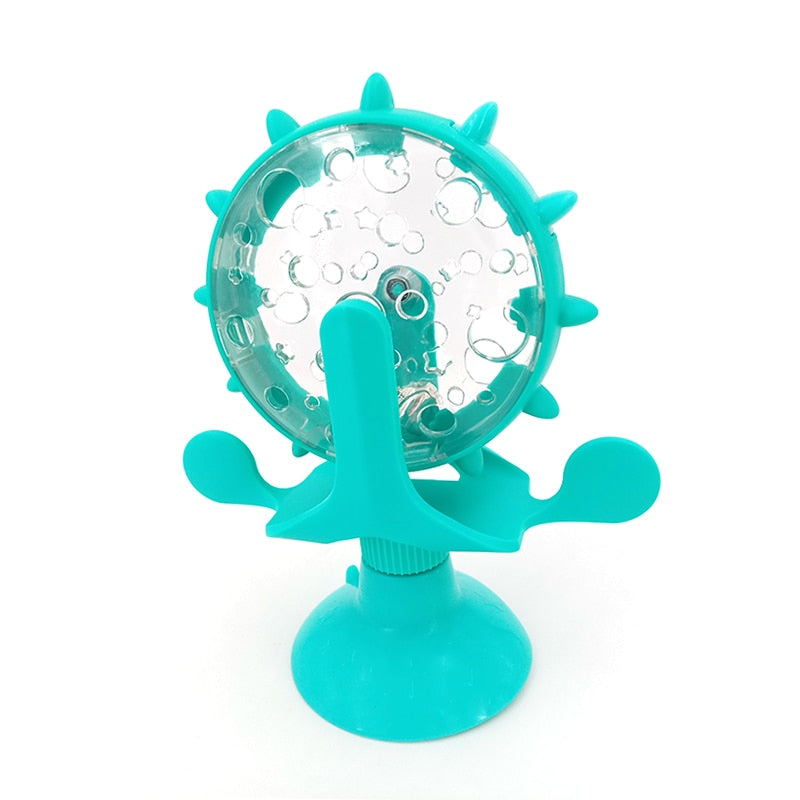 Interactive Wheel Treat Leaking Toy