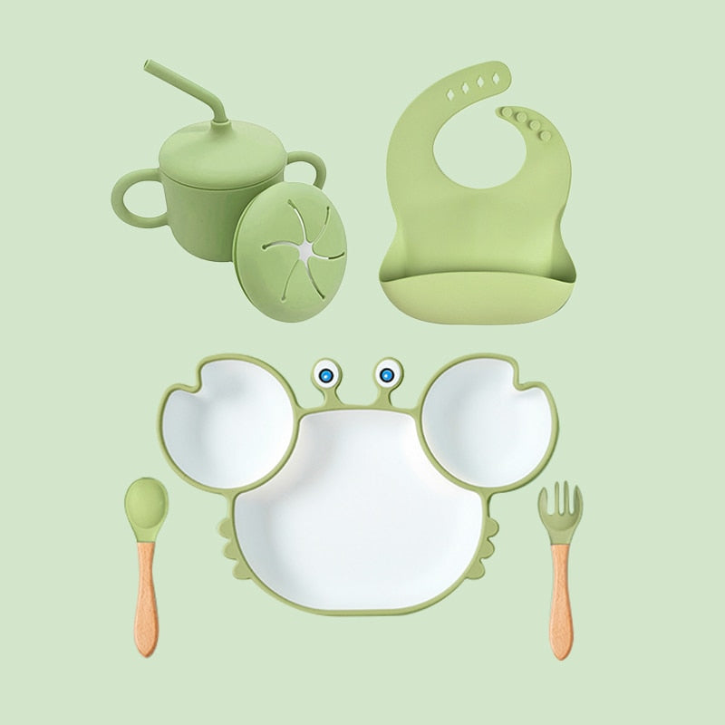 Silicone Free Non-Slip Baby Dishes