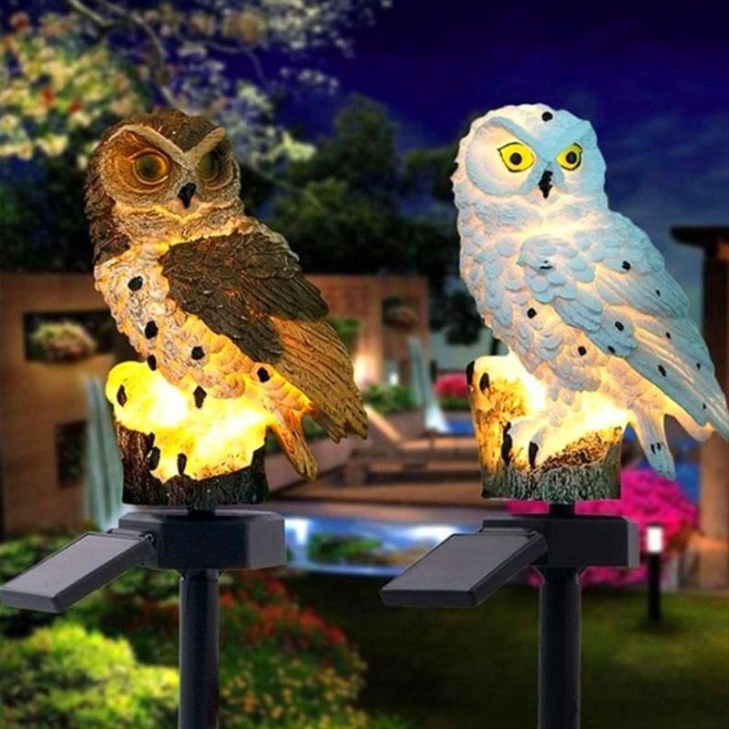 Solar Lamp Owl Animal Garden