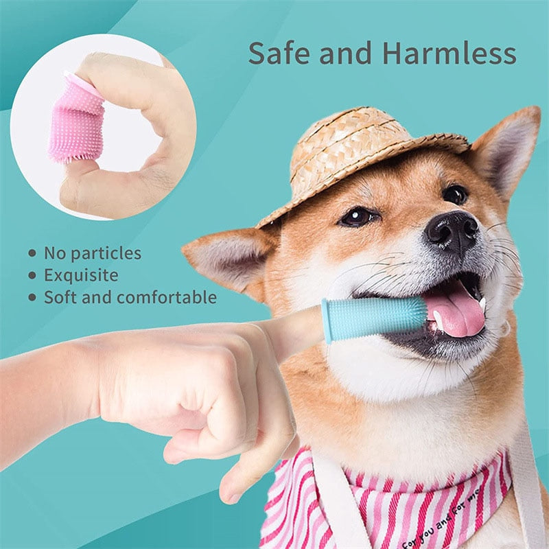 Dog Soft Pet Finger Toothbrush