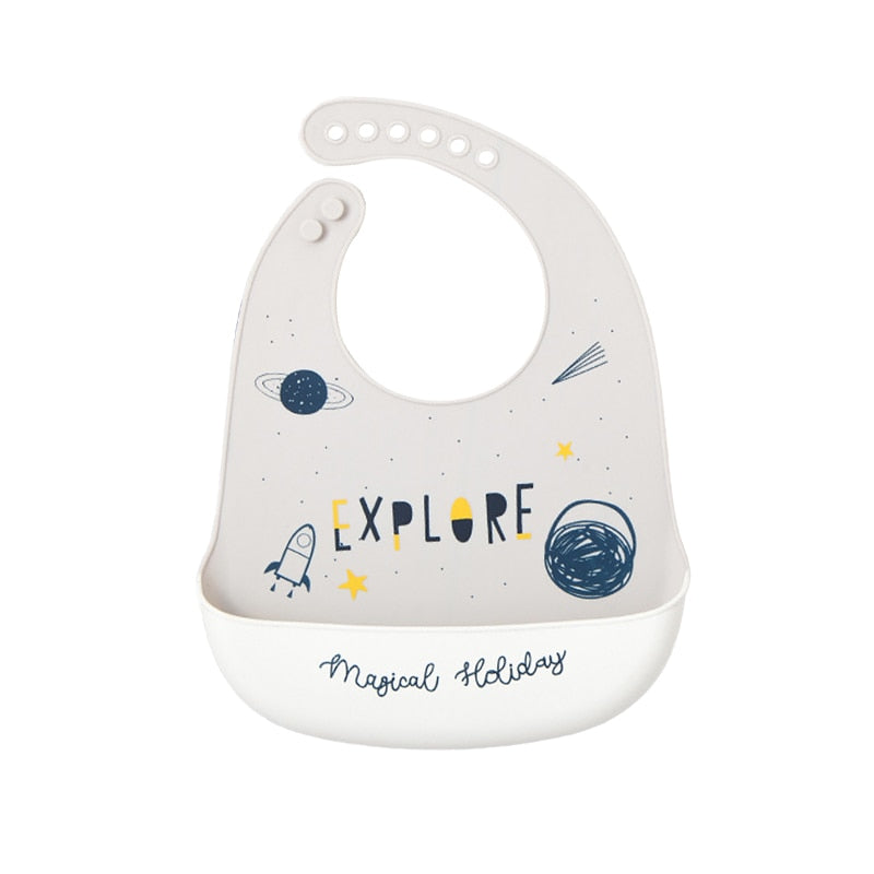 Baby Soft Silicone Cartoon Bibs