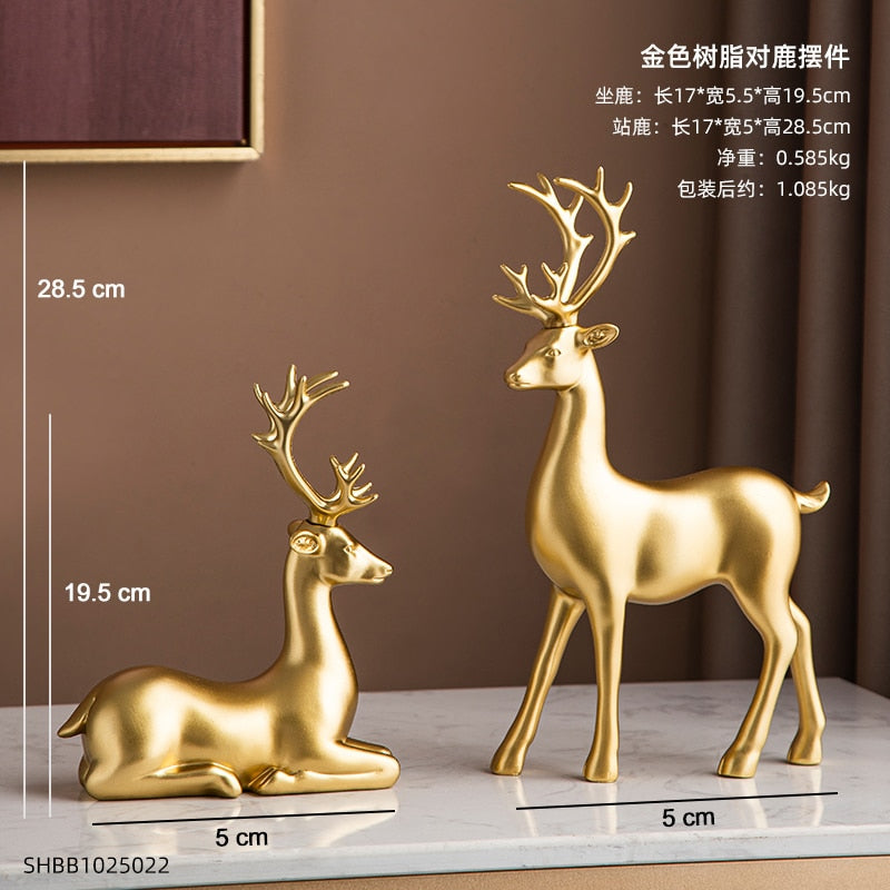 Modern Luxury Gold Animal Figurine