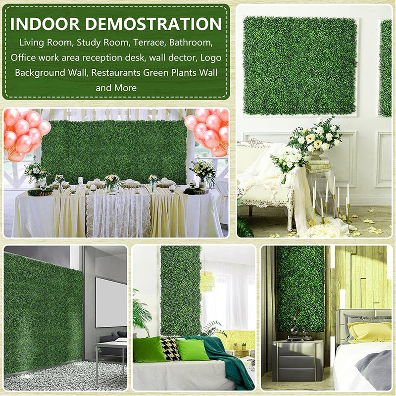 Artificial Flowers Grass Wall Panels