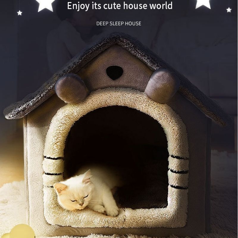 Soft Cat Bed Deep Sleep House