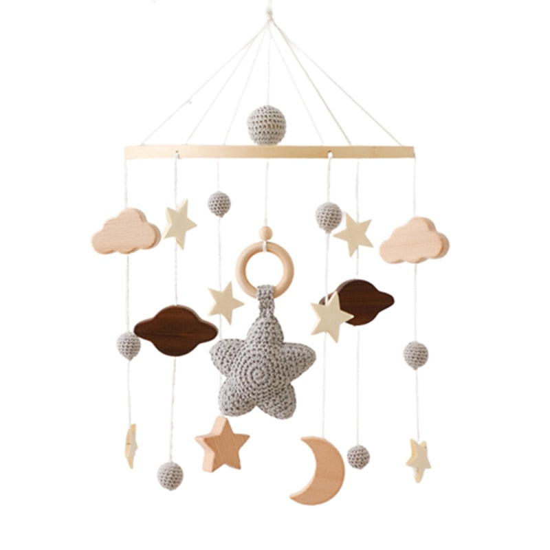 Newborn Crib Wood Bell