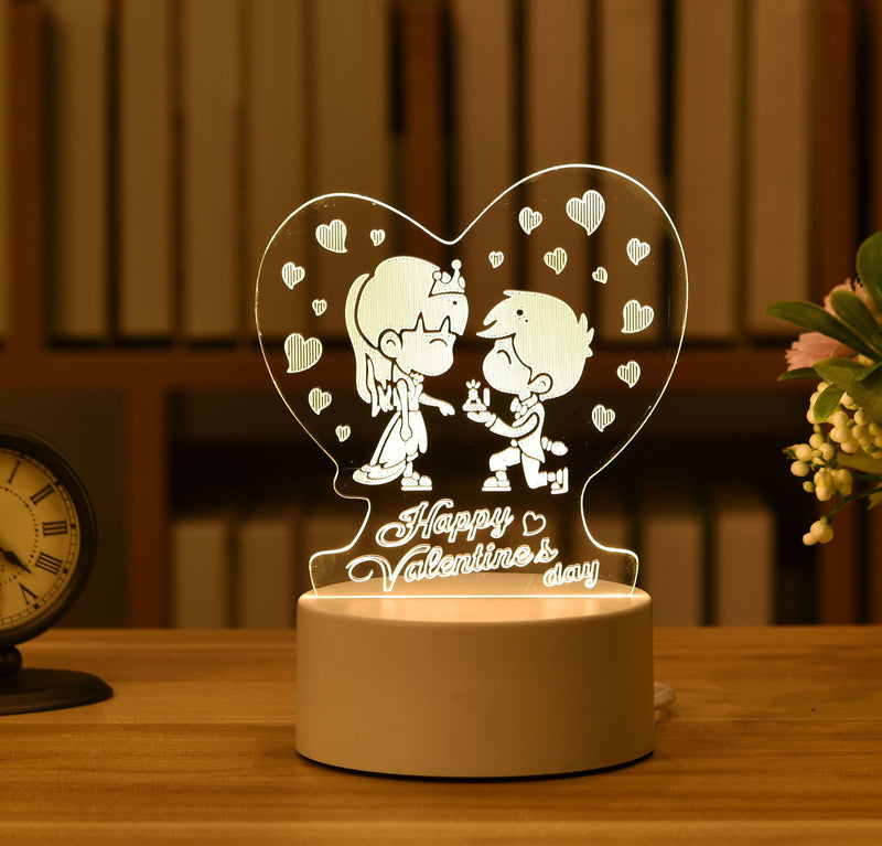 3D Acrylic USB Night Light Xmas Gift