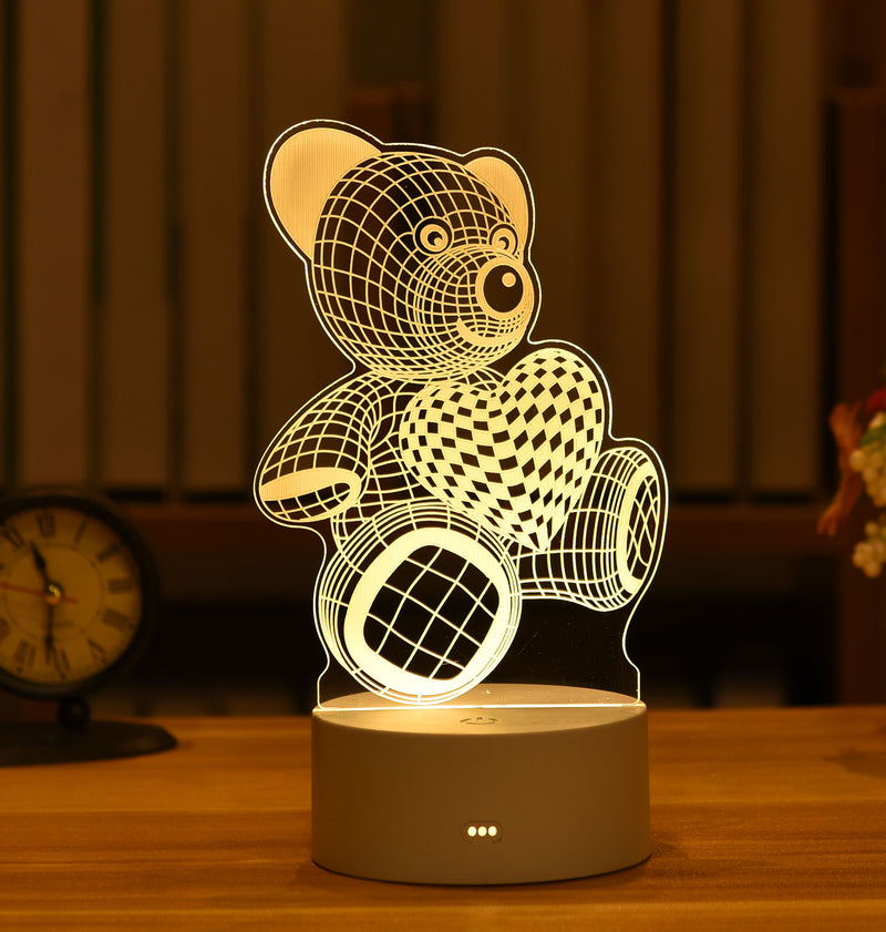 3D Acrylic USB Night Light Xmas Gift