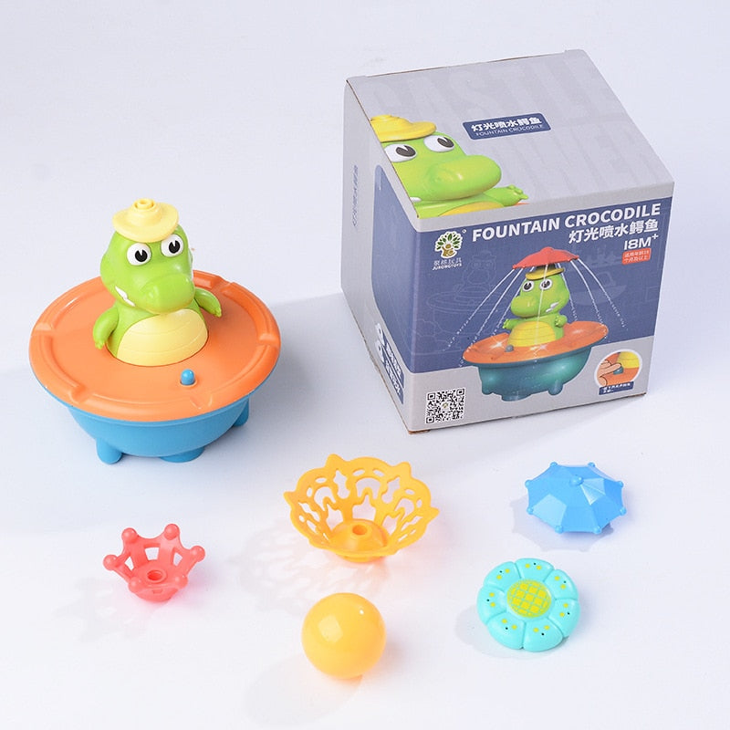 New Fountain Crocodile Baby Bath Toys