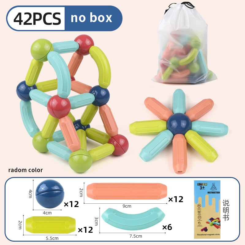 Magnetic Constructor Block Set Toys