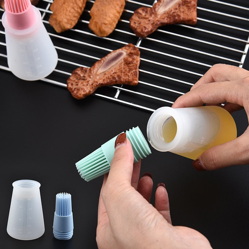 Silicone Oiler with Brush Seasoning