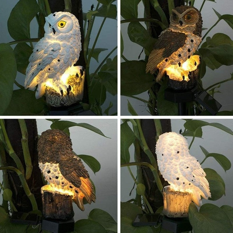 Solar Lamp Owl Animal Garden