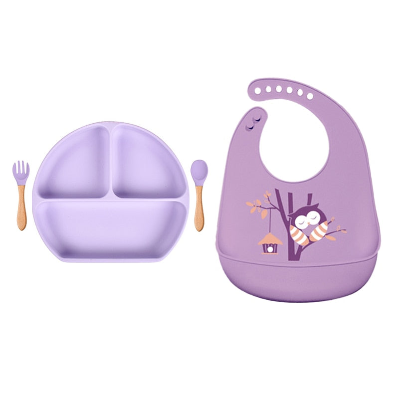 Baby Soft Silicone Cartoon Bibs